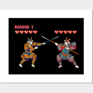 Pixel samurai fight game Posters and Art